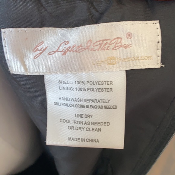 LIGHT IN THE BOX BLACK LACE 3/4 SLEEVE FORMAL EVENING DRESS 24W NEW - Picture 10 of 10